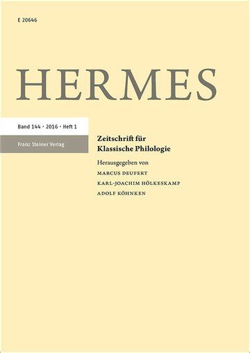 hermes verlag|Hermes (classical philology journal) .